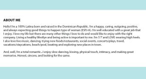 Sugar Baby Bio Examples: How To Write a Sugar Baby Profile Just Sugar Sugar Baby Bio Examples: How To Write a Sugar Baby Profile Just Sugar